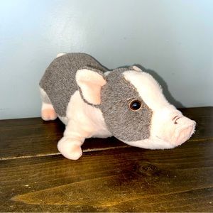 Toys r us Animal alley  pig plush toy stuffed animal Pink gray Realistic bin 4